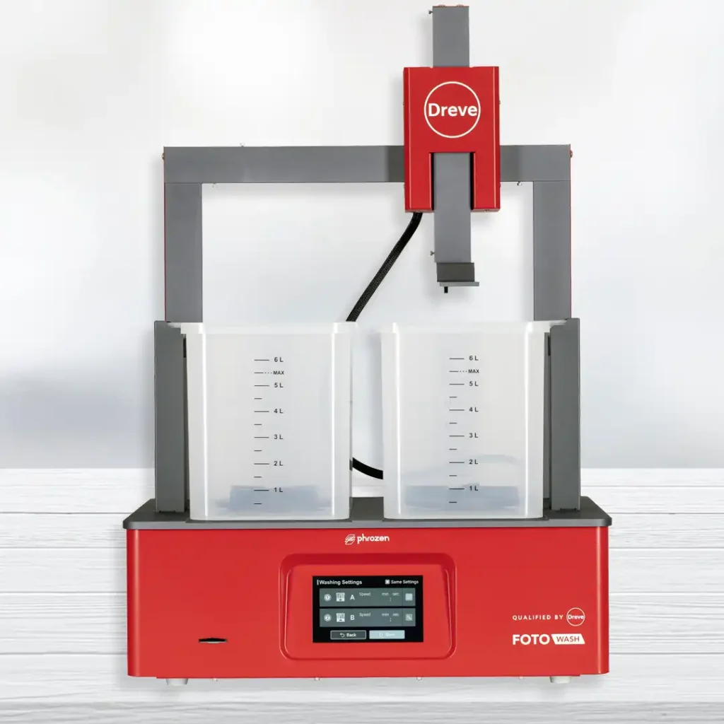 einigungseinheit FotoWash für 3D-gedruckte Bauteile mit Touchscreen-Steuerung und Magnetrührtechnik
